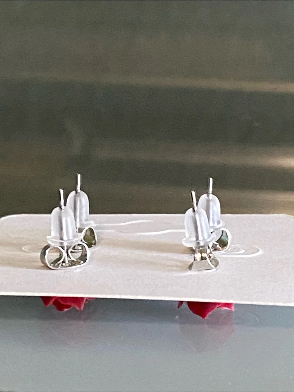 Red Rose Stud Earrings Set - Women Jewelry Earrings